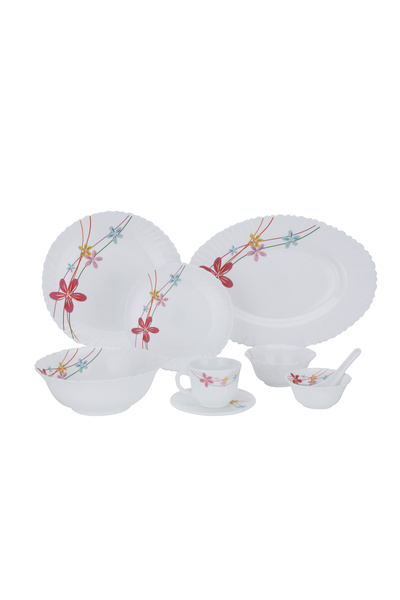 ROYALFORD RF10200 50Pcs Opalware Dinner Set, Assorted Design