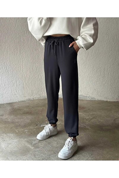 yg ydn giyim Pantaloni de sport negri Kompak, cu picioare din cauciuc, pentru...