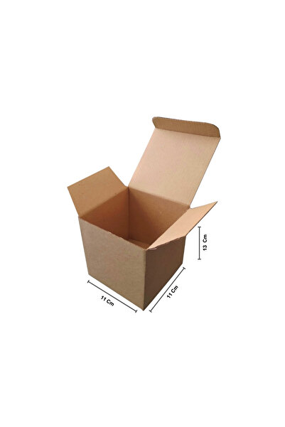 KARTEKS AMBALAJ E Ticaret Dip Kilitli Kargo Kutusu 11x11x13 Cm 100 Adet