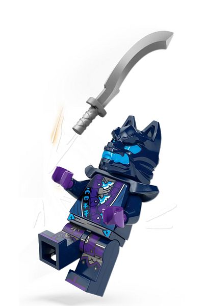 brickland Ninjago شخصية صغيرة أصلية - وولف ماسك ووريور وكاتانا