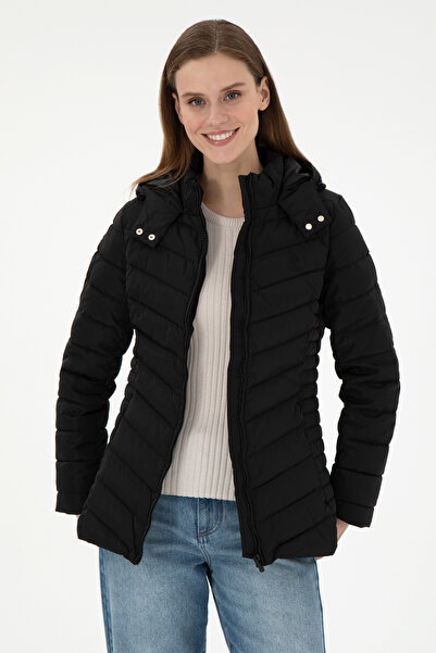 U.S. Polo Assn. Kadın Siyah Mont 50292672-VR046