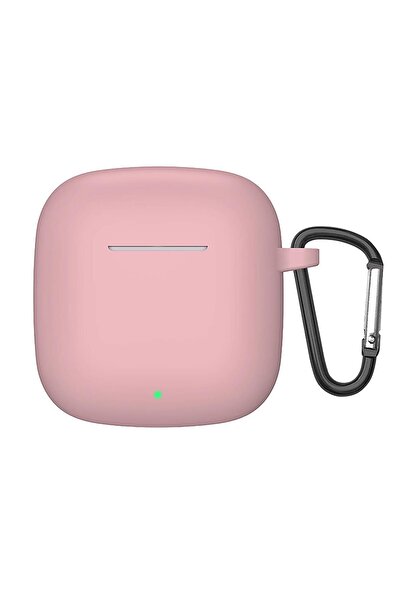 Microsonic Huawei FreeClip 2 Kılıf Askılı Mat Silikon Pembe