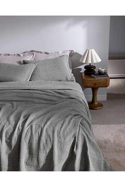 Madame Coco Feolette Double Bedspread - Mint Green