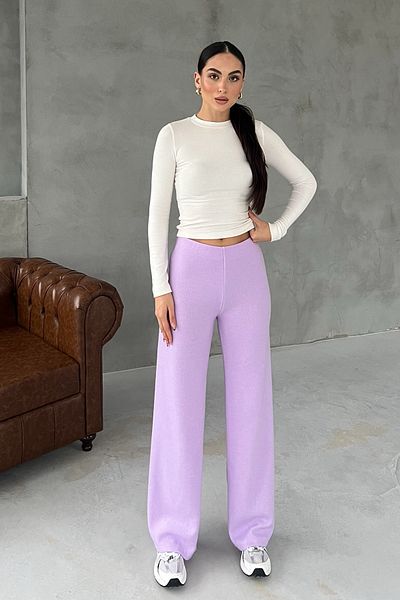 Seda Yalçın Atelier Lilac Knit Loose Trousers