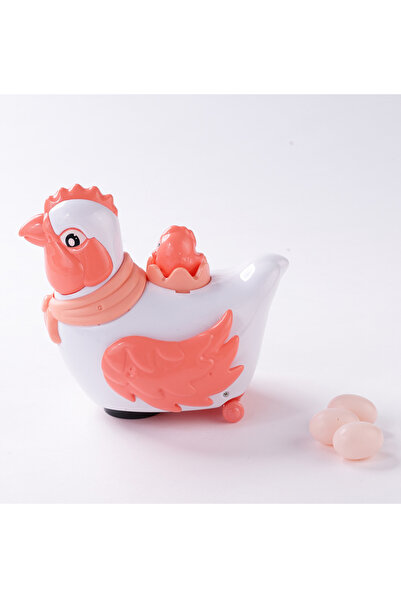 Fab N Funky Interactive Crawling Chicken Toy with Eggs, Plush for Kids, 6 Months