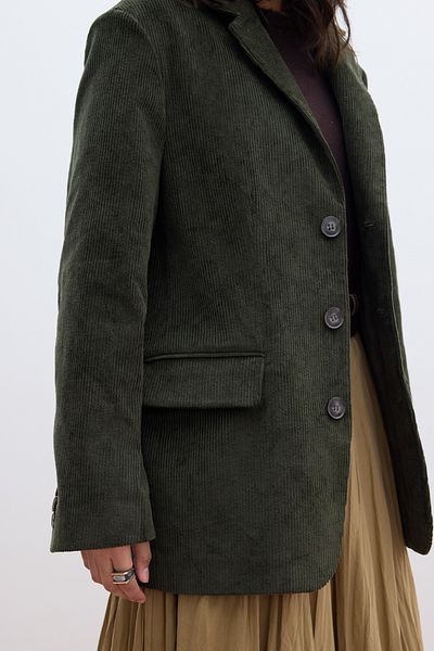 Manuka Khaki Cord Blazer Jacke