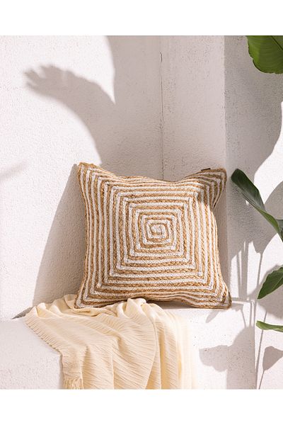 Madame Coco Κάλυμμα Μαξιλαριού Ριχτάρι Trocadero Cotton - Natural - 50x50 cm
