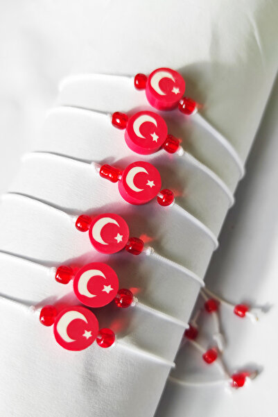 dudu kids 25 Adet Ay Yıldız Çocuk İp Bilekliği(29 Ekim, 23 Nisan,Karne,Öğrenc...