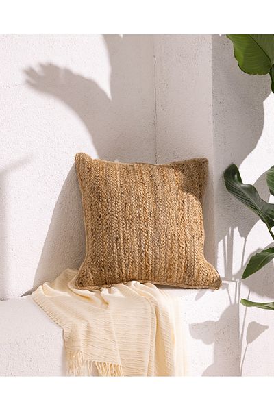 Madame Coco Louvre Throw Pillow Cover - Natural - 50X50 cm