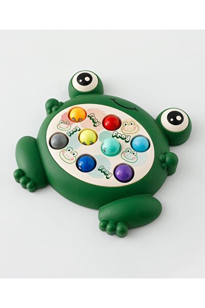 Fab N Funky Little Frog Beating Frog, Interesting Sound, Easy Grip, Beautiful Design, 3 Years+,Green
