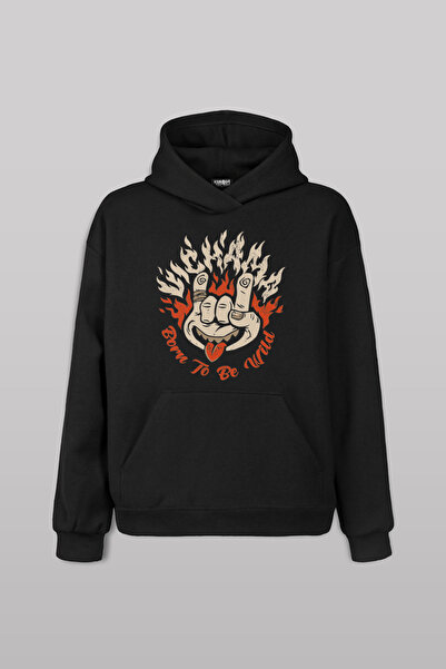 Kendim Seçtim Унісекс худі з капюшоном - з принтом спереду: Born To Be Wild R...