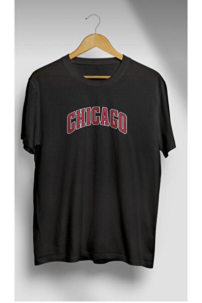 donamod تيشيرت شيكاغو قطن كبير الحجم للجنسين