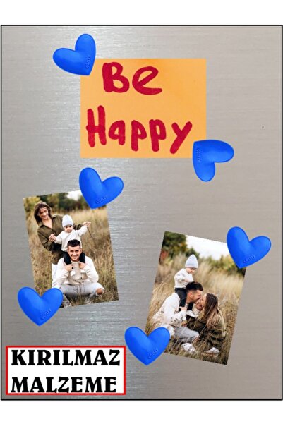 COZLEY Magnet - Buzdolabı Magneti - Buzdolabı Süsü - 6’lı Kalpli Magnet - Sev...