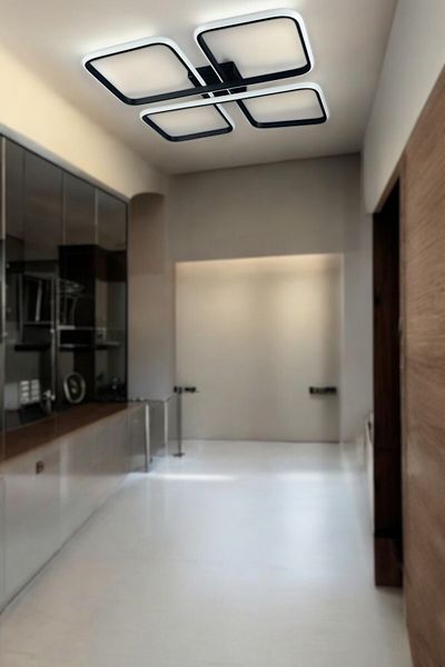 LEGACY Specula Modern Design Black Color Dining Table Top - Kitchen - Living Room White Light Led Chandelier