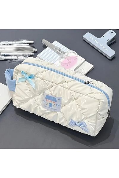 Kawai Puffy French House Y2K Soft Pen Holder