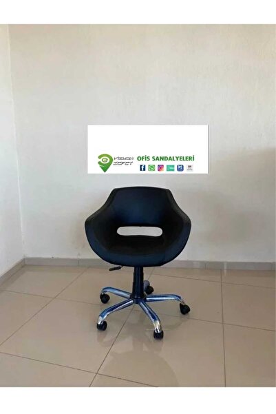 Tilla Monaco Çalışma Kesim Kuaför Koltuğu Yonca Sabit Krom Ayak