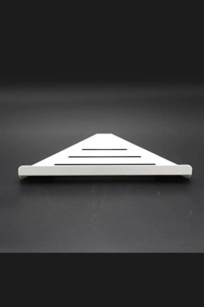 MAVİ TREND Organizator de colț alb pentru baie și bucătărie - Raft pentru șam...