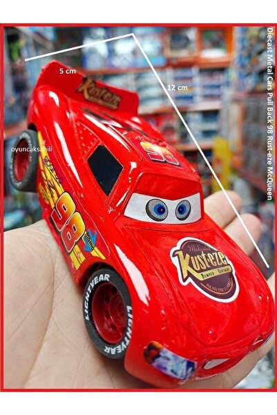 OYUNCAKSAHİLİ Cars Demir Araba Şimşek Metal Araba Dsney Çekbırak Sistemli Mod...