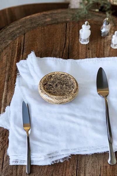 Farika Porselen Meteor 12 cm Porcelain Meat and Appetizer Presentation Plate