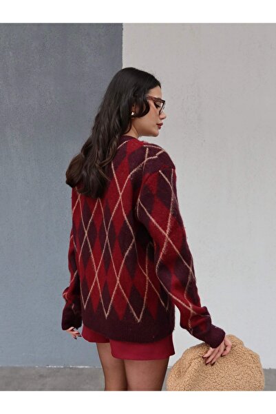 ESRAHELVACI Rectangular Pattern Sweater