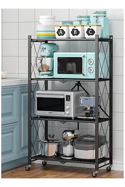 Primo Plus 4 shelf iron storage rack, 4 shelf foldable storage rack