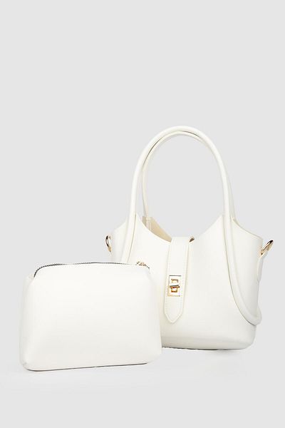La La'Graccio Paris La'Graccio Paris Women's Beca Hand And Strap Bag White