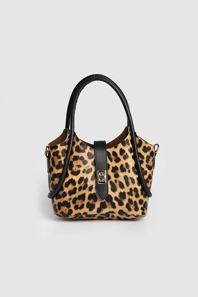 La La'Graccio Paris Geantă de mână Beca pentru femei La'Graccio Paris cu model leopard