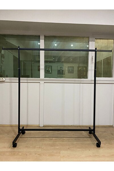 USTA RAF Tek Katlı Askılık Oval Boru Stant Siyah