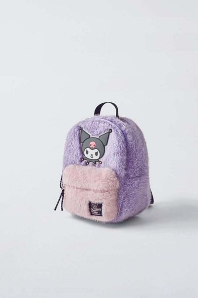 Magu Kuromi Patterned Pastel Feather Backpack