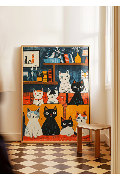 ARTHOUSECOLLECTIVE Poster Pisica - Colecția Pisicilor 3- Dimensiuni de pictur...