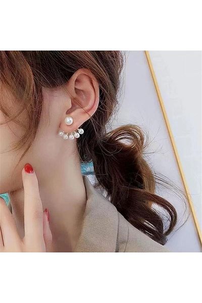 Pelin Aksesuar Ghost Earrings with Pearls