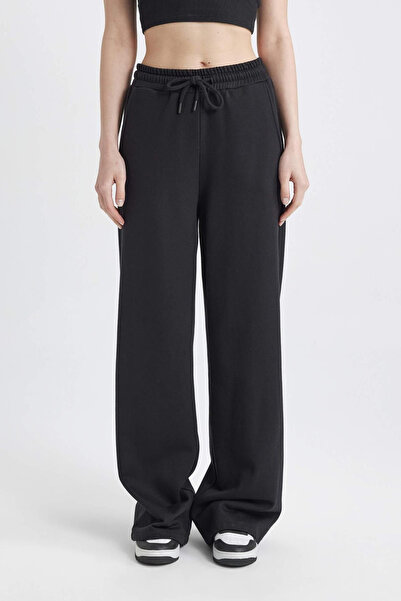 DeFacto Women's Black Trousers - B3345Ax Model