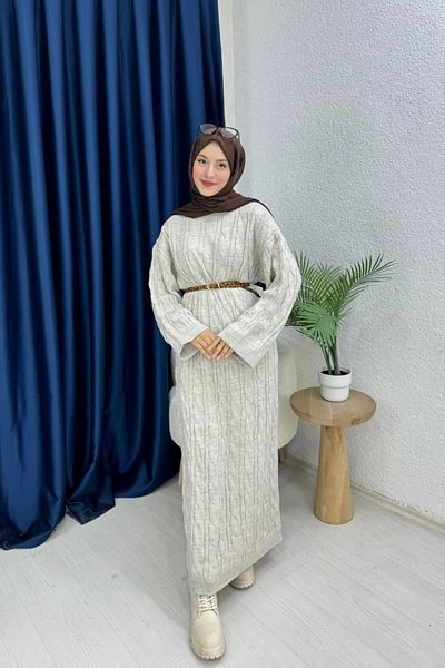lurex moda Πλεγμένο πλεκτό φόρεμα