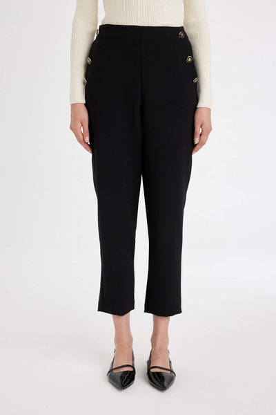 DeFacto Black Women's Trousers - B1238Ax Model