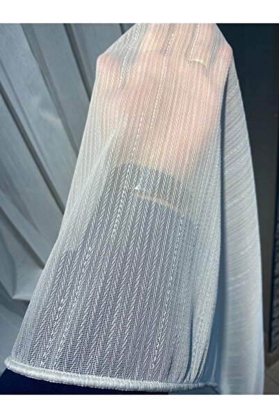 Karesi Model simplu și elegant cu oase de pește pentru sufragerie și cameră din tul pliu strâns (1/3)