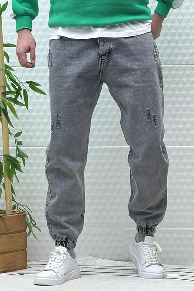 WAFRA Boyfiren Jeans for Men Pnt.646 - Elastic Leg and Nail Detail