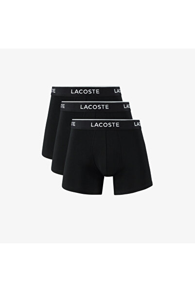 Lacoste Erkek 3'lü Siyah Boxer