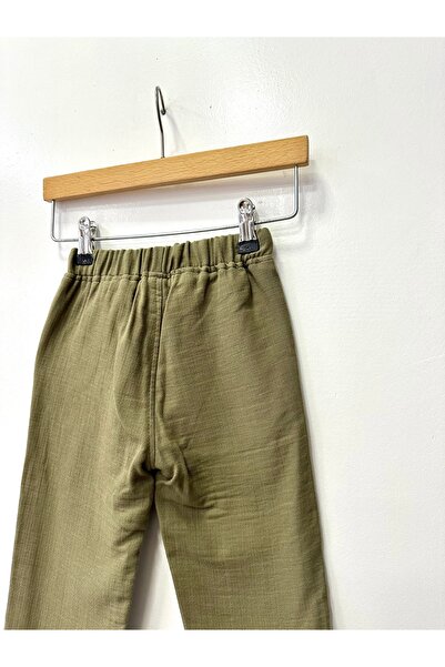 rois ÇOCUK MÜSLİN HAKİ PANTOLON