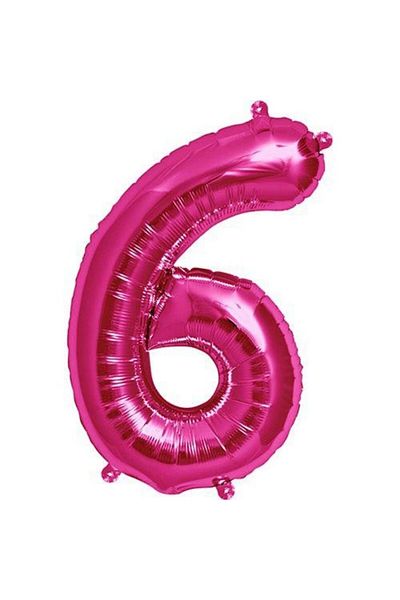 parti sürprizi Pink 6 Figures Foil Balloon 40 cm 1 Piece