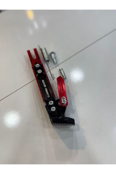 Doğuş Motosiklet Yan Ayaklık Üniversal- Kırmızı