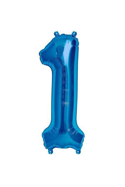 parti sürprizi 40 cm Blue Foil Balloon - 1 Figure, 1 Piece