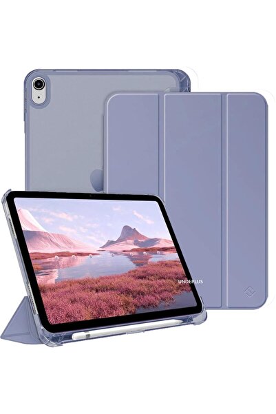 UnDePlus İpad Air 11inç M2/m3 Air 4/5.nesil 10.9 Uyumlu Kılıf Pu Deri Smart Standlı Case Flip