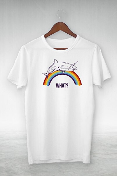 donamod Unisex κοντομάνικο μπλουζάκι με λευκή στάμπα