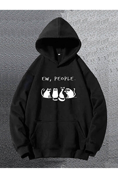 MODAVİBE Φούτερ από ύφασμα με μείγμα βαμβακιού και πολυεστέρα, με 2 κλωστές κ...