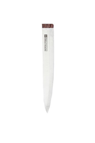 ROYALFORD RF9661 8" Slicer Knife with Wood-Finish Handle