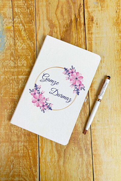 HediyeHanesi Kişiye Özel İsimli Ajanda Not Defteri ve Kalem Seti 2413W07