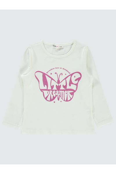 Civil Girls 2-5 Years Girl's Ecru Sweatshirt