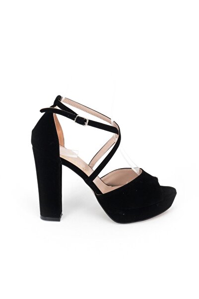 DARUGA حذاء نسائي بكعب سميك ومفتوح من الأمام، فستان سهرة أنيق