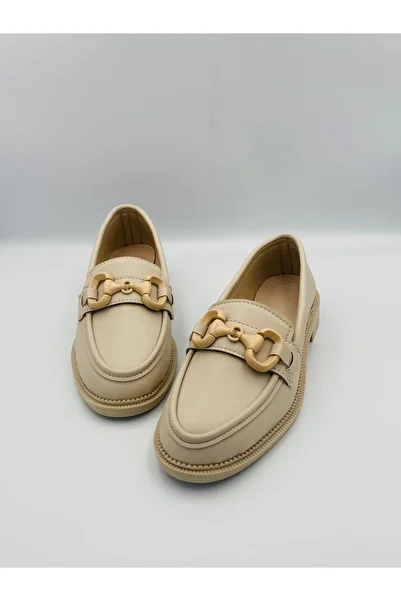 Ömer Ediz Shoes Γυναικεία Loafer Ballerina LEO με λεπτομέρεια αλυσίδας