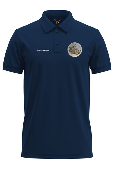 WİDİ Tricou Polo cu ​​potrivire regulată din bumbac 100% imprimat pentru vână...